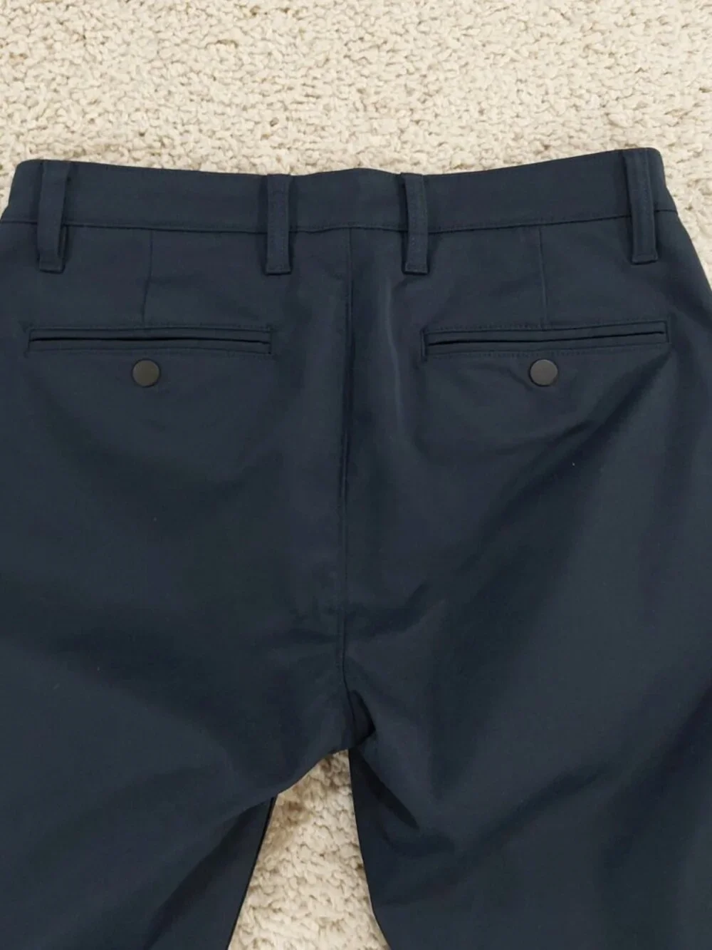 Proof Huckberry Nomad Pants 30x31, Navy Blue, Slim Fit Tech Chino, Zip Pocket